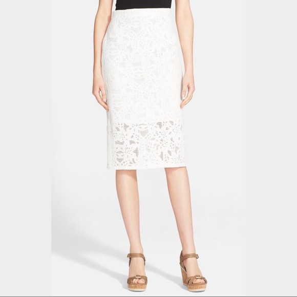 Rebecca Taylor Dresses & Skirts - Rebecca Taylor Die Cut Pencil Skirt Size 8